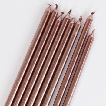 Tall Candles - Rose Gold